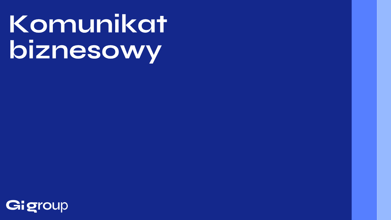 Komunikat biznesowy - wyjście Gi Group z GPW